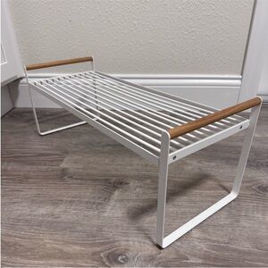 Tosca Countertop Storage Shelf Yamazaki Home White Steel & Wood